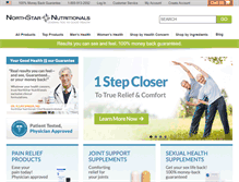 Tablet Screenshot of northstarnutritionals.com